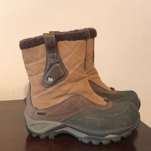 Warm, waterproof Merrell winter boots - size 8.5